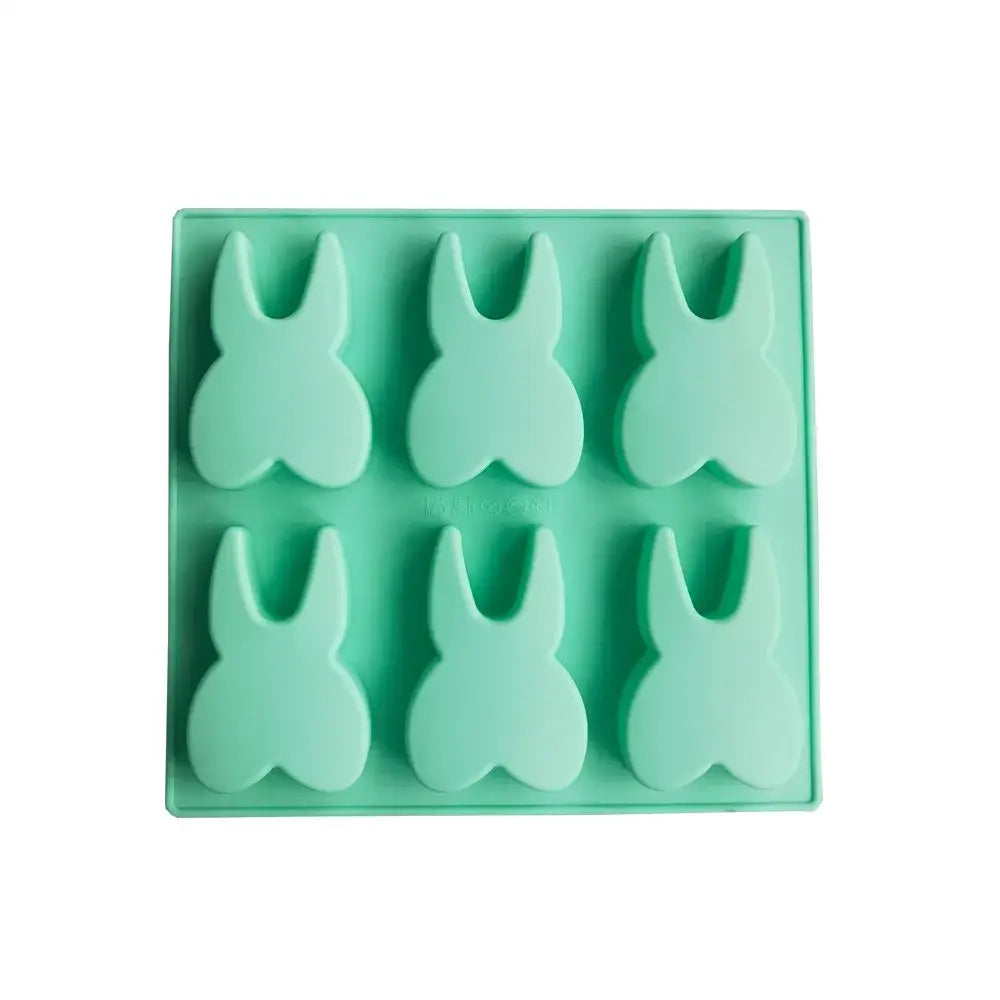Mint green bunny tooth silicone mold kitchen baking tool