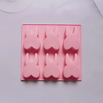 Mint green bunny tooth silicone mold kitchen baking tool