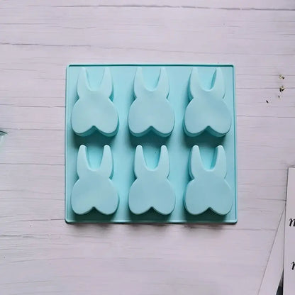Mint green bunny tooth silicone mold kitchen baking tool