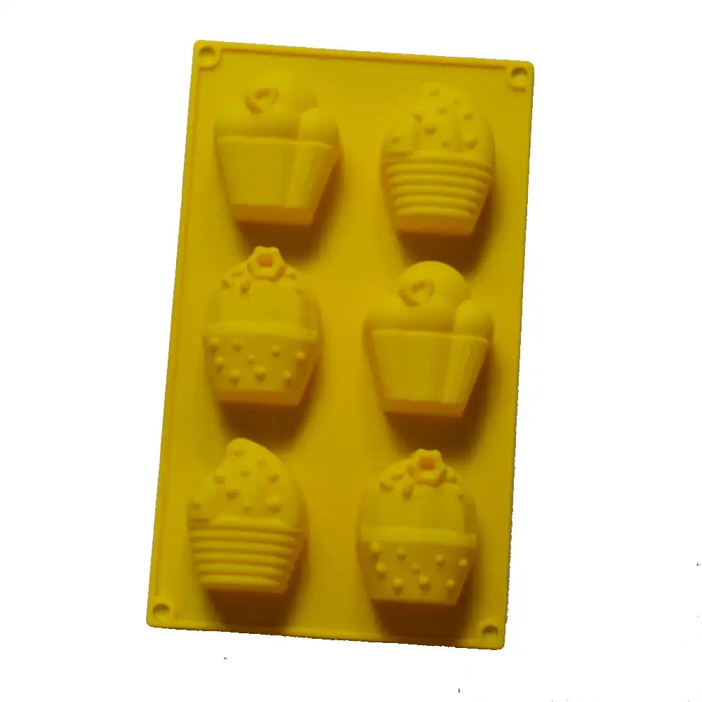 Yellow swiss cheese silicone ice cream mold kitchen party tray