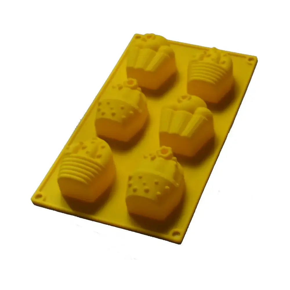Yellow swiss cheese silicone ice cream mold kitchen party tray