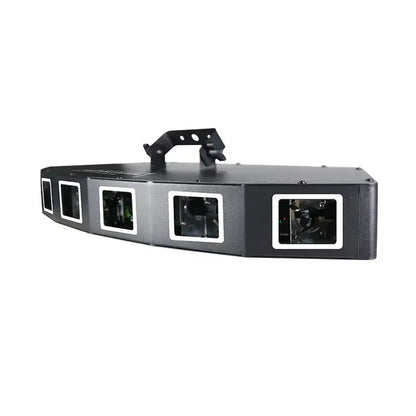 Black octagonal rgb scanning laser projector dance floor party light