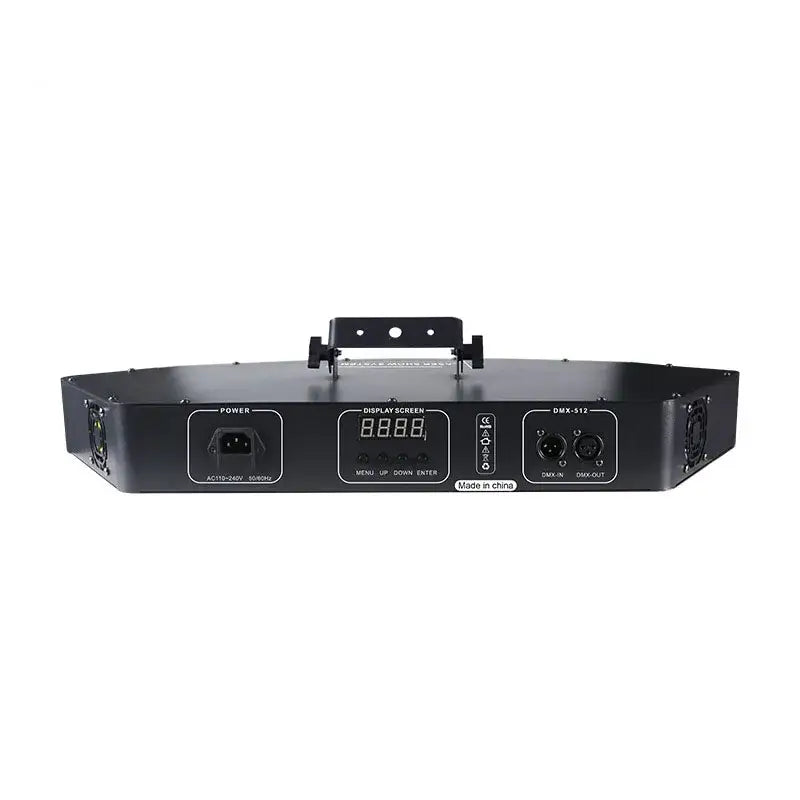 Black octagonal rgb scanning laser projector dance floor party light