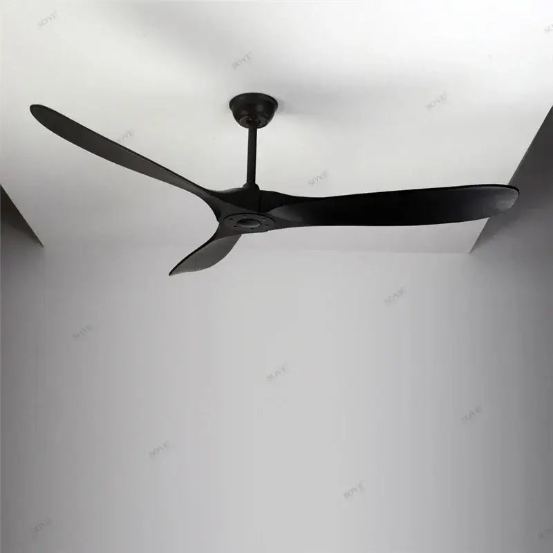 Modern white and light wood dc ceiling fan for living room