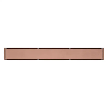 Modern 60cm rose gold bathroom floor drain with deodorant conceal