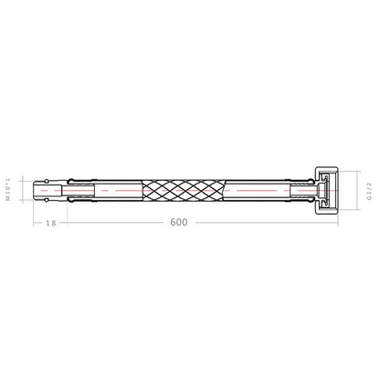 Stainless steel red & blue water supply plumbing pipes for kitchen