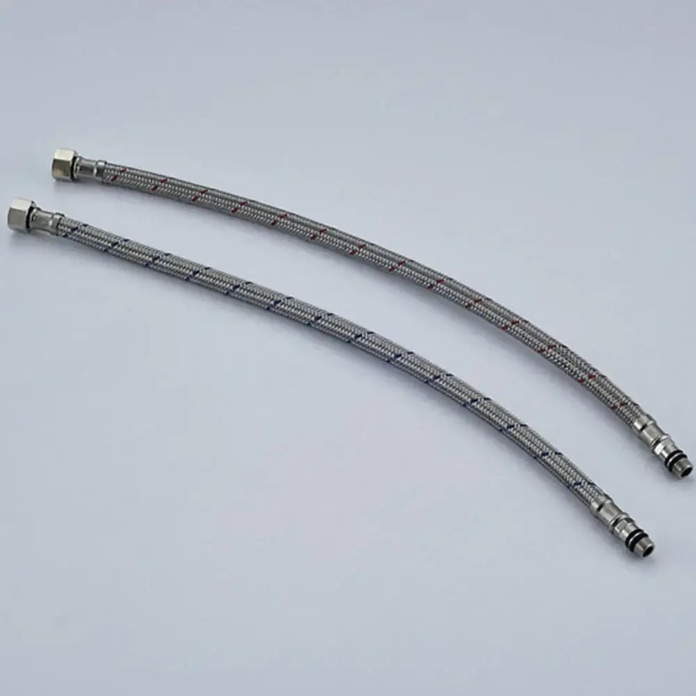 60cm stainless steel braided plumbing hose pair kitchen supply lines