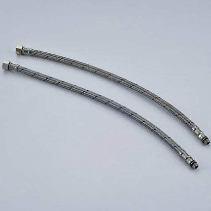 60cm stainless steel braided plumbing hose pair kitchen supply lines