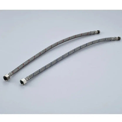 60cm stainless steel braided plumbing hose pair kitchen supply lines