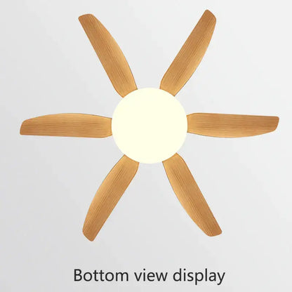 Modern white and wood ceiling fan light living room led chandelier