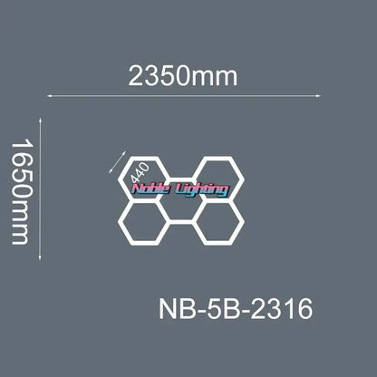 Modern geometric 6500k led hexagrid – workshop ceiling light panel