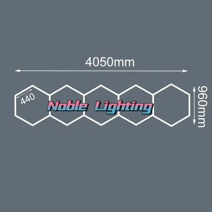 Modern geometric 6500k led hexagrid – workshop ceiling light panel