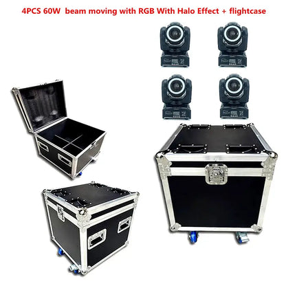 Black 65w rgbw beam led moving head spotlight disco party light