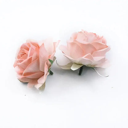 Velvet pastel and burgundy 6cm roses head wedding decor artificial flowers