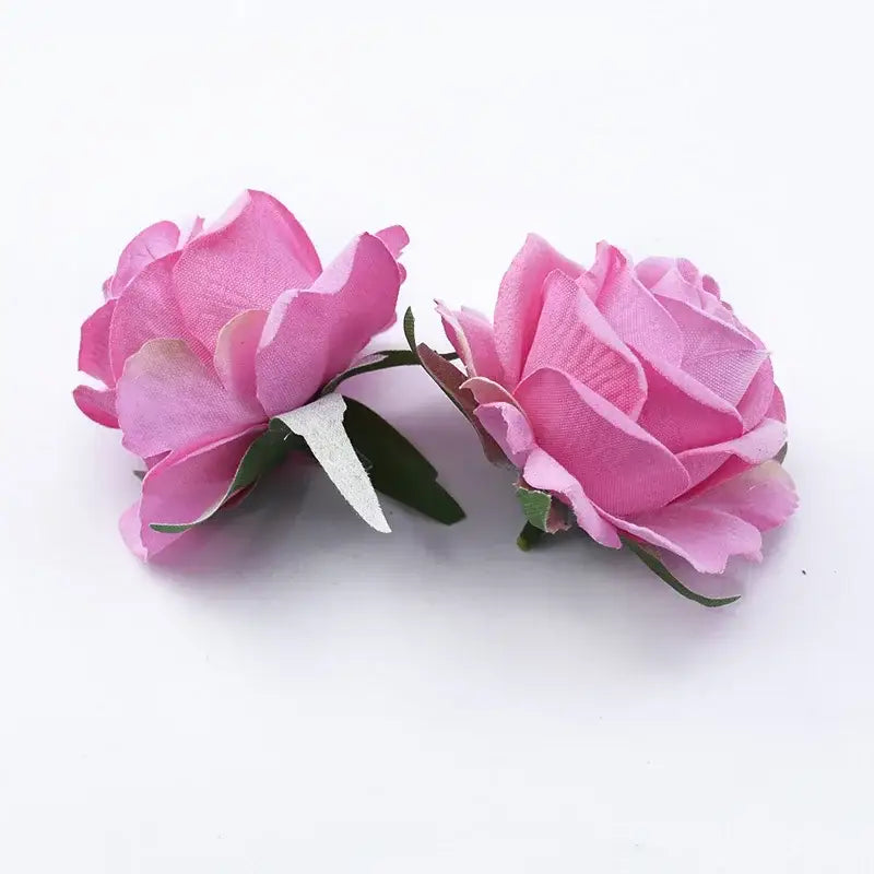 Velvet pastel and burgundy 6cm roses head wedding decor artificial flowers