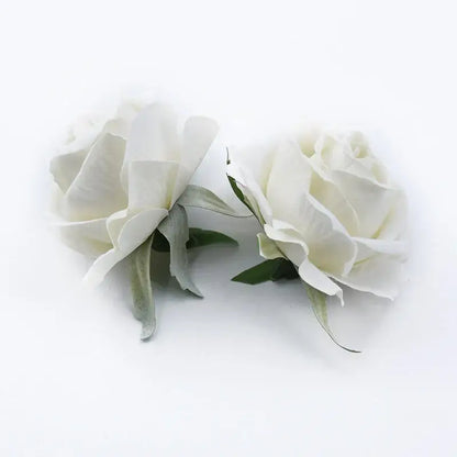 Velvet pastel and burgundy 6cm roses head wedding decor artificial flowers