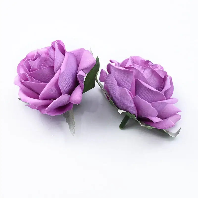 Velvet pastel and burgundy 6cm roses head wedding decor artificial flowers