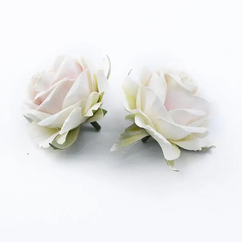 Velvet pastel and burgundy 6cm roses head wedding decor artificial flowers