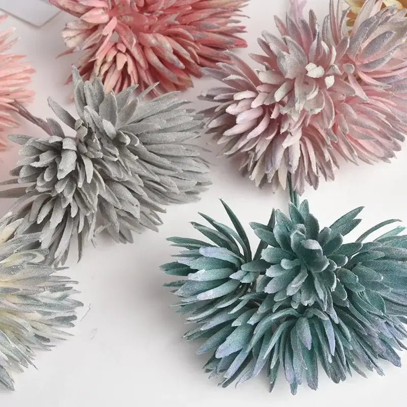 Pastel silk mini handmade bouquet wedding decor for living room