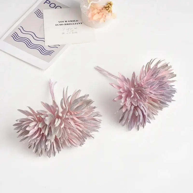 Pastel silk mini handmade bouquet wedding decor for living room