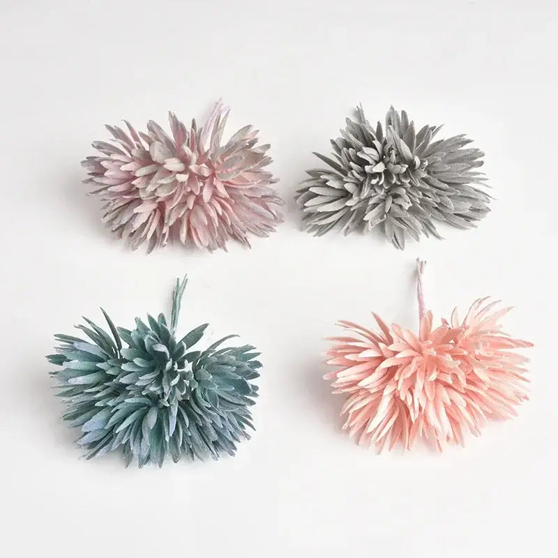 Pastel silk mini handmade bouquet wedding decor for living room