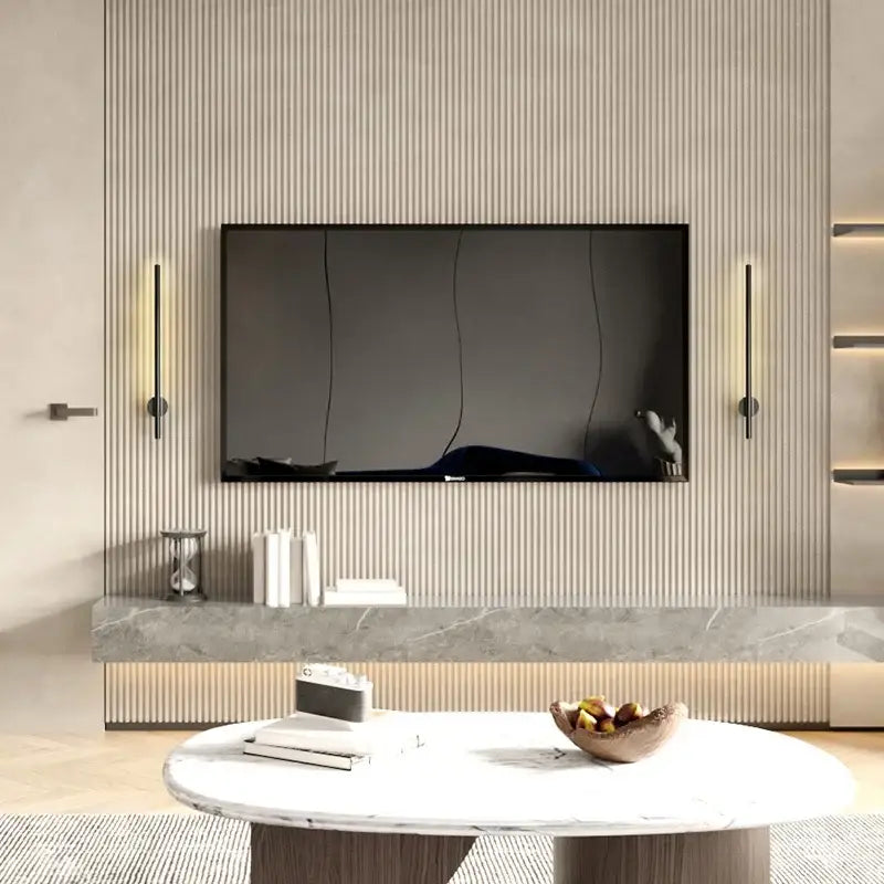 Modern black led wall lamp with push switch for bedroom