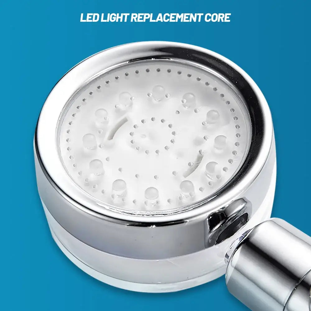 Modern chrome 7-color led handheld shower head bathroom high pressure