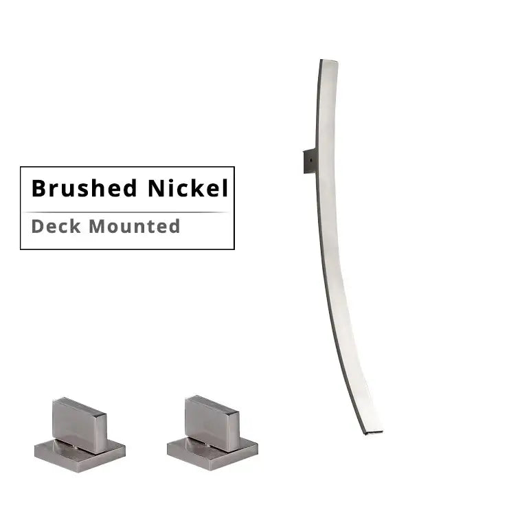 Minimalist black bronze waterfall basin mixer tap bathroom faucet