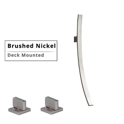Minimalist black bronze waterfall basin mixer tap bathroom faucet