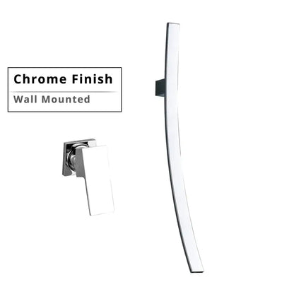 Minimalist black bronze waterfall basin mixer tap bathroom faucet