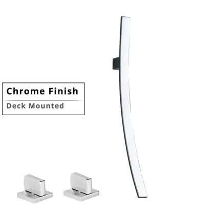 Minimalist black bronze waterfall basin mixer tap bathroom faucet
