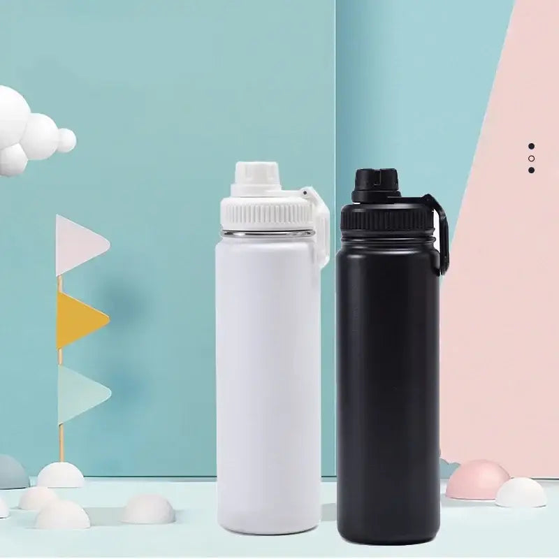 Vibrant 750ml stainless steel insulated sports water bottle kitchen