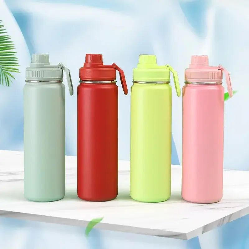 Vibrant 750ml stainless steel insulated sports water bottle kitchen