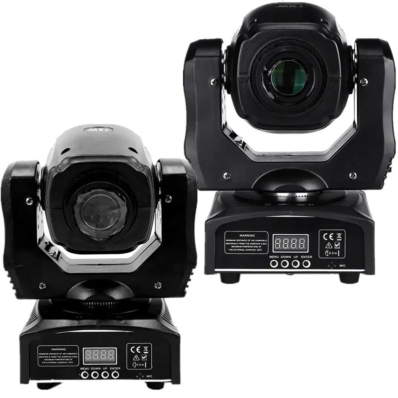 Black and silver 75w led moving head – party room stage light