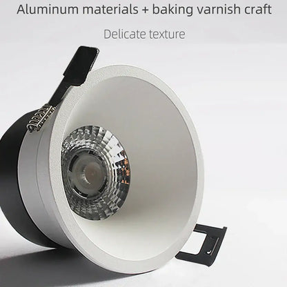 Modern black & white ip65 waterproof led downlight bathroom light