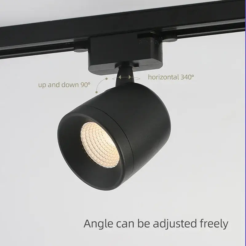 Modern white & black led track light spotlights living room fixture