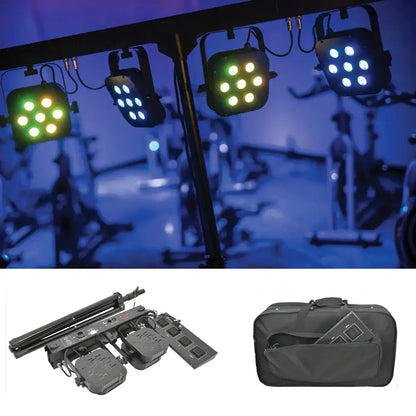 Professional 7x40w rgbw led stage light kit with stand for events