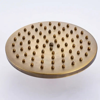 Antique brass & matte black rainfall shower faucet bathroom head