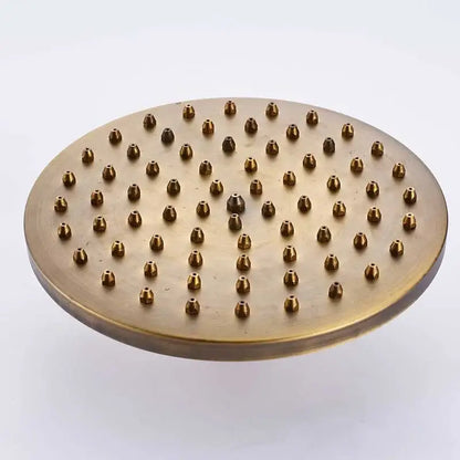 Antique brass & matte black rainfall shower faucet bathroom head