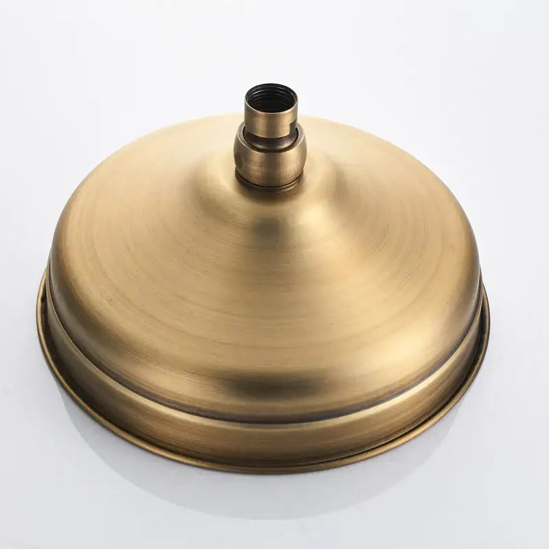 Antique brass & matte black rainfall shower faucet bathroom head