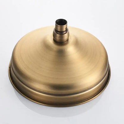 Antique brass & matte black rainfall shower faucet bathroom head
