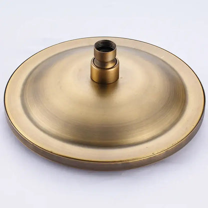 Antique brass & matte black rainfall shower faucet bathroom head