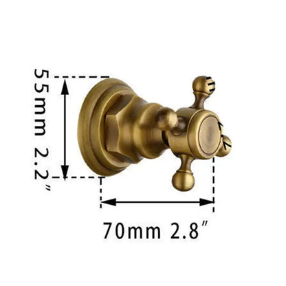 Modern antique brass rainfall shower faucet set bathroom hand shower