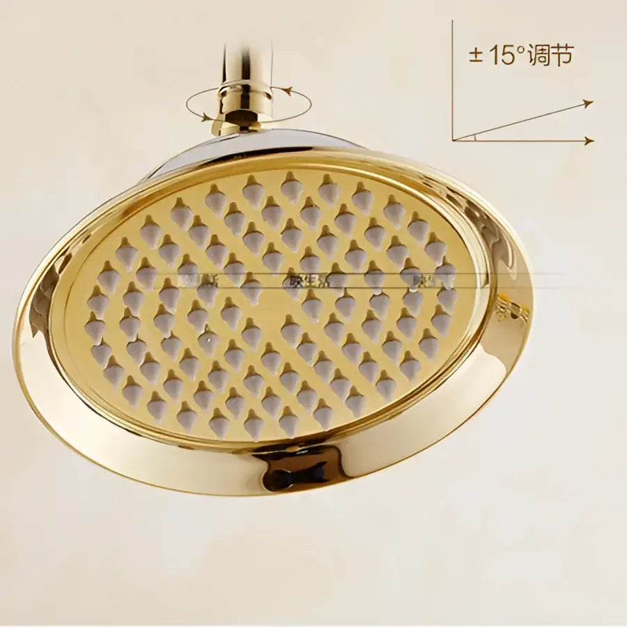 Modern brass & black rainfall shower head bathroom replacement
