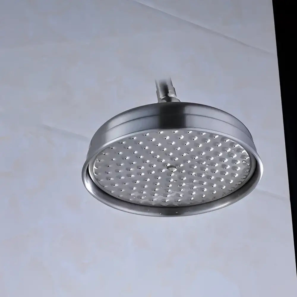 Modern brass & black rainfall shower head bathroom replacement