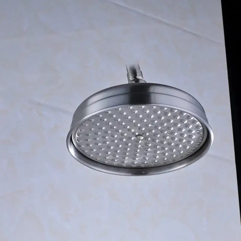 Modern brass & black rainfall shower head bathroom replacement