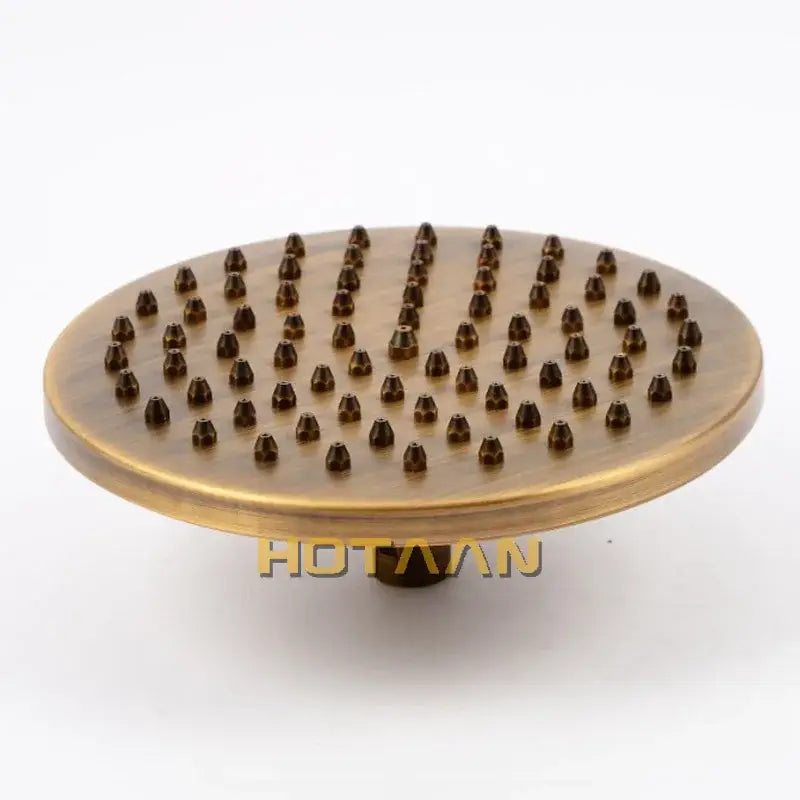 Antique brass round rain shower head bathroom matte multi nozzle