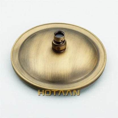 Antique brass round rain shower head bathroom matte multi nozzle