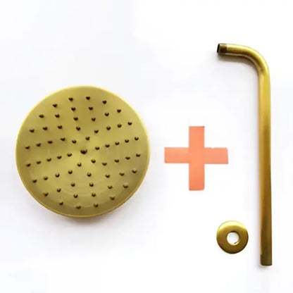 Antique brass round rain shower head bathroom matte multi nozzle