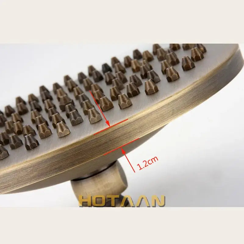 Antique brass round rain shower head bathroom matte multi nozzle
